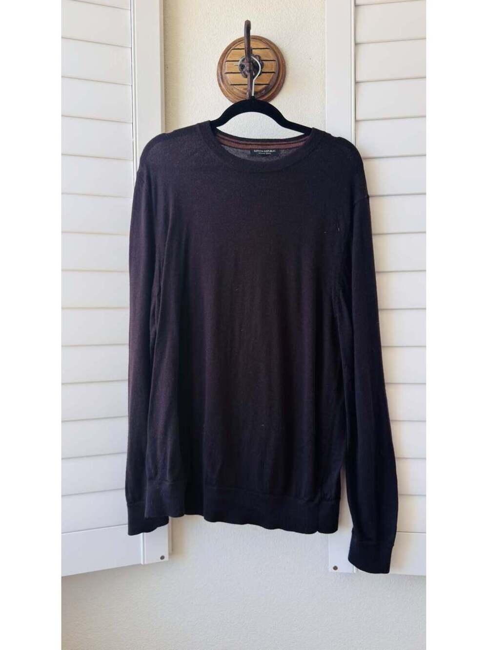 Banana Republic Merino Wool Lightweight Crewneck Sweater Size L